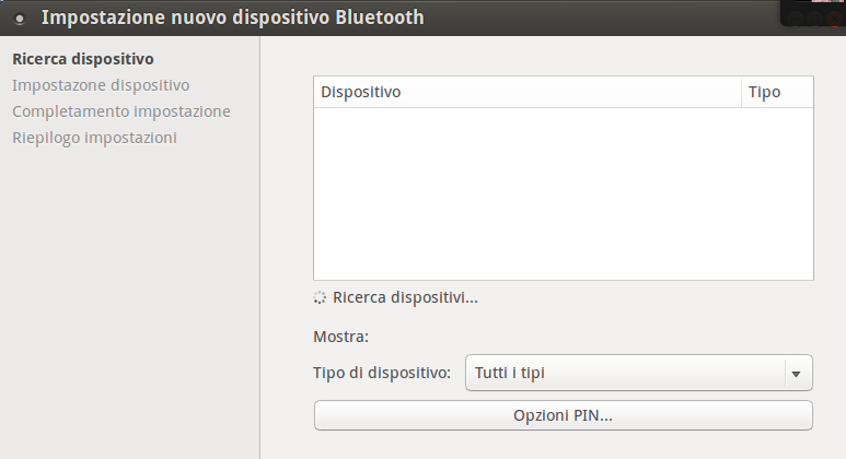 Selezione del dispositivo Bluetooth Selezione del dispositivo Bluetooth
