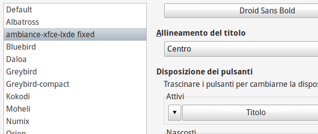 e finestre XFCE e finestre XFCE