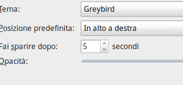 Personalizzazione delle notifiche su XFCE Personalizzazione delle notifiche su XFCE