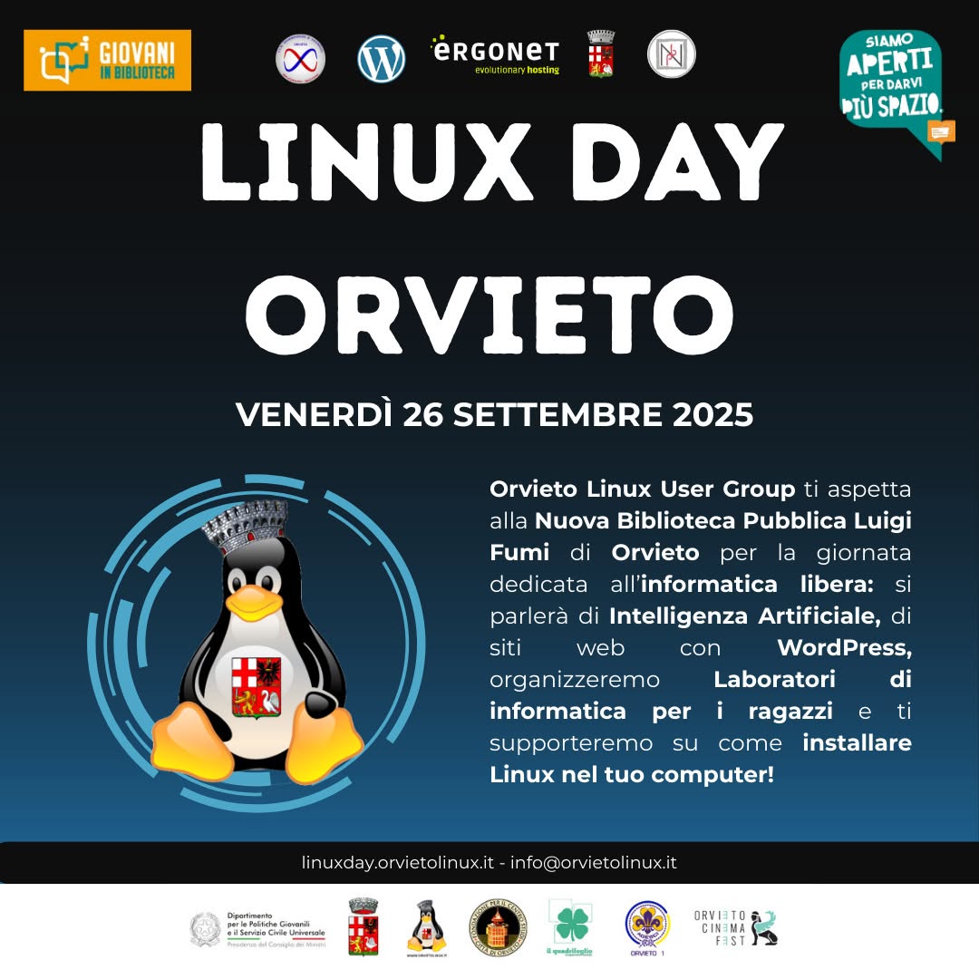 Linux Day Orvieto 2025 – Programma ufficiale!